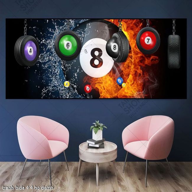 tranh billiard pool snooker bi a bi-a tranh bida 4 4 ho